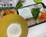 タンパク質もとれるモチモチチヂミ作り方1写真