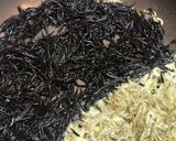 青のり香る〜ひじきじゃこおにぎり作り方2写真