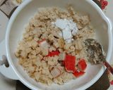 れんこんとカニカマの落とし焼き作り方1写真