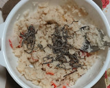 れんこんとカニカマの落とし焼き作り方2写真