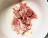 レンジコク旨きな粉ごま味噌ポン味甘酢酢豚作り方1写真
