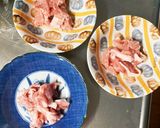 レンジコク旨きな粉ごま味噌ポン味甘酢酢豚作り方2写真