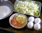半熟たまごのキャベツ焼き作り方2写真