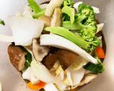 お一人様☆きな粉甘辛味根菜たっぷり野菜炒作り方10写真
