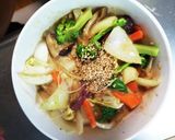 お一人様☆きな粉甘辛味根菜たっぷり野菜炒作り方20写真