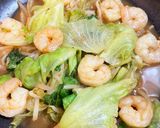 シャキシャキレタスとエビの香ばし炒め作り方6写真