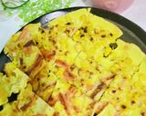 カニカマとコーンのチヂミ作り方5写真