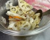 蓮根人参の胡麻酢のもの作り方3写真