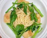 アスパラ菜と油揚げの和風ヘルシーパスタ作り方10写真