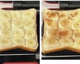 シナモンバターの☆簡単バナナホットサンド作り方3写真