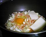 半熟たまごのキャベツ焼き作り方7写真
