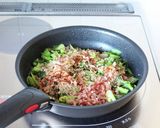 とっても美味しい【小松菜と豚肉の混ぜご飯作り方5写真