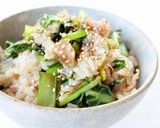 とっても美味しい【小松菜と豚肉の混ぜご飯作り方7写真