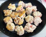 包丁いらず！豚コマ肉のチーズボール作り方3写真