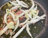 白菜が主役！白菜とベーコンのパスタ作り方4写真