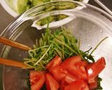 豆苗アボカド和え作り方4写真