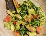 豆苗アボカド和え作り方6写真