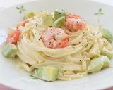 エビとアボカドの冷製クリーミーうどん作り方7写真