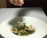 ワンパン･蛤と青海苔のスパゲティーニ♡作り方14写真