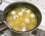 姜葱醬で♪鶏だんごと冷凍里芋の中華煮作り方5写真