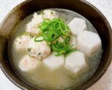 姜葱醬で♪鶏だんごと冷凍里芋の中華煮作り方6写真