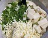 明太マヨで食べる、ねぎモチーズチヂミ作り方3写真