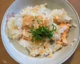 新玉ねぎ炊き込みご飯 鮭バージョン作り方6写真