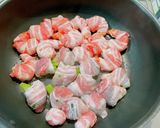 エビとブロッコリーの豚巻きオーロラソース作り方4写真