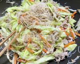 豚肉と野菜の焼きビーフン作り方6写真