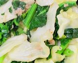 山盛りキャベツとほうれん草のツナ炒め作り方4写真
