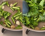 菜の花とタコのアンチョビガーリック炒め作り方4写真