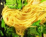 春♡菜の花と筍と生ハムのパスタ作り方10写真