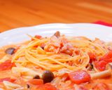 毛ガニのトマトスープパスタ作り方7写真