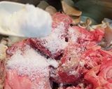 贅沢✨牛すじ入り手作り牛丼作り方2写真