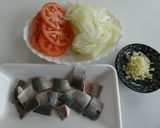 あじとトマトの重ね焼き作り方1写真