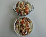 あじとトマトの重ね焼き作り方3写真