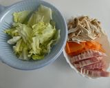 レタスの味噌ミルクスープ作り方1写真