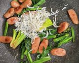 ほうれん草ウインナーシラスの和風パスタ作り方4写真