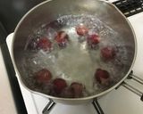 ピンク色の葡萄アイス作り方1写真