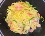 焼きそば麺で焼きナポリタン！作り方3写真