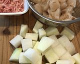 大根とこんにゃくのそぼろ煮作り方1写真