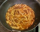 豚バラ肉で麻婆うどん作り方8写真