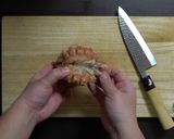 新鮮！おいしい！毛ガニの刺身作り方7写真