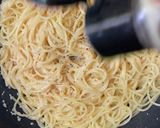 大葉×韓国のり×明太子パスタ作り方4写真