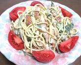 ちくわ入りのスパゲッティサラダにトマトを作り方4写真