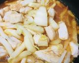 キムチ鍋の素活用●鶏肉＆白菜のキムチ丼作り方2写真