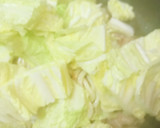 鍋の素活用●豚玉キムチの焼きうどん作り方2写真