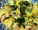 豚玉焼きうどん作り方4写真