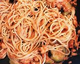 ナスとツナのピリ辛トマトパスタ作り方4写真
