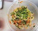 もやしと豆苗とちくわのキムチ和え作り方3写真